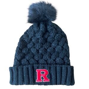Rutgers University Beanie College Hat Cap Women's Pom Pom